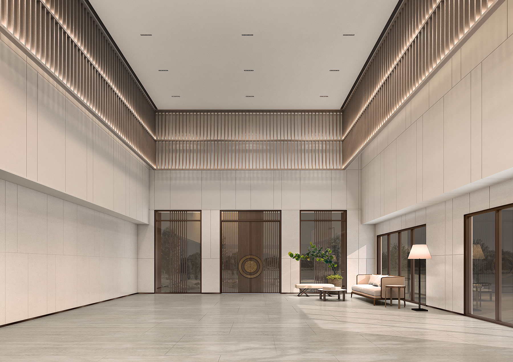 大型設計_公共空間作品_皇翔建設∣新莊派出所公共門廳設計規劃案_照片02